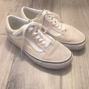 Vans oldskool beige size 7.5 women’s